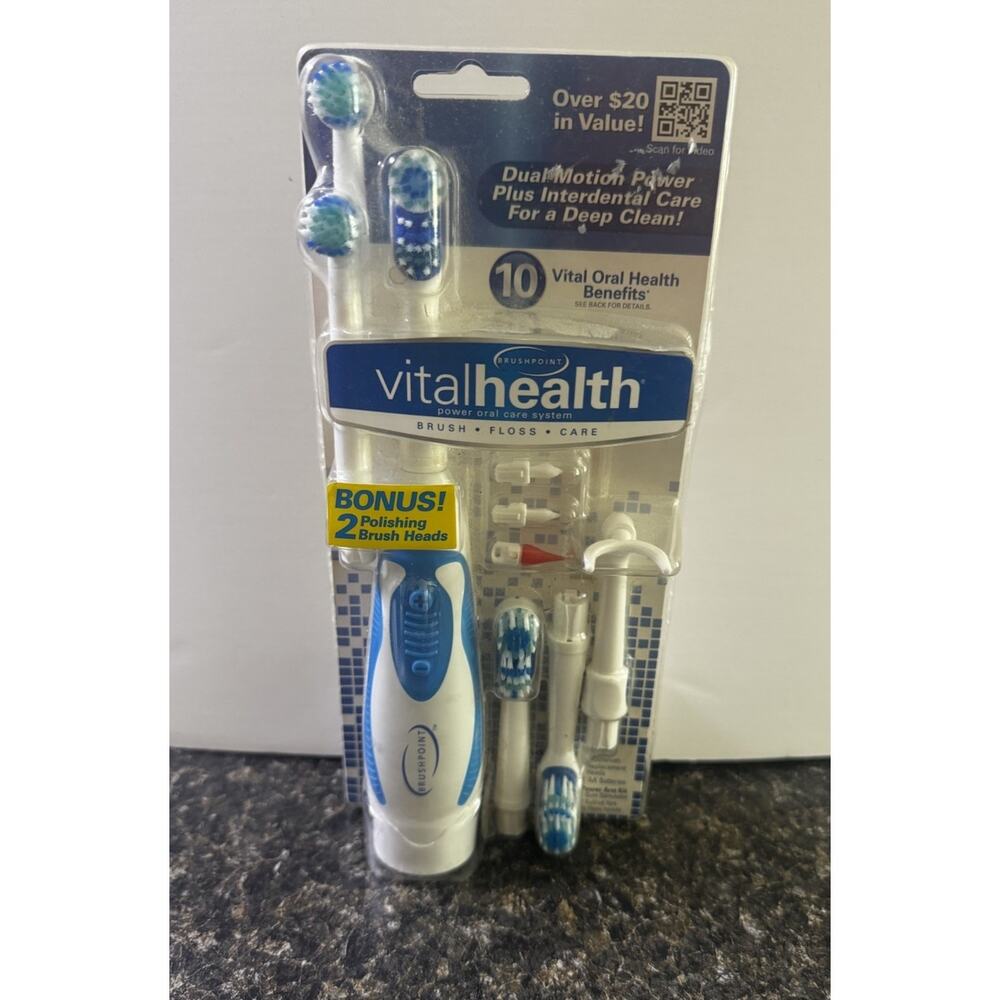 BrushPoint Vitalhealth Power Oral Care System - NEW Sealed -